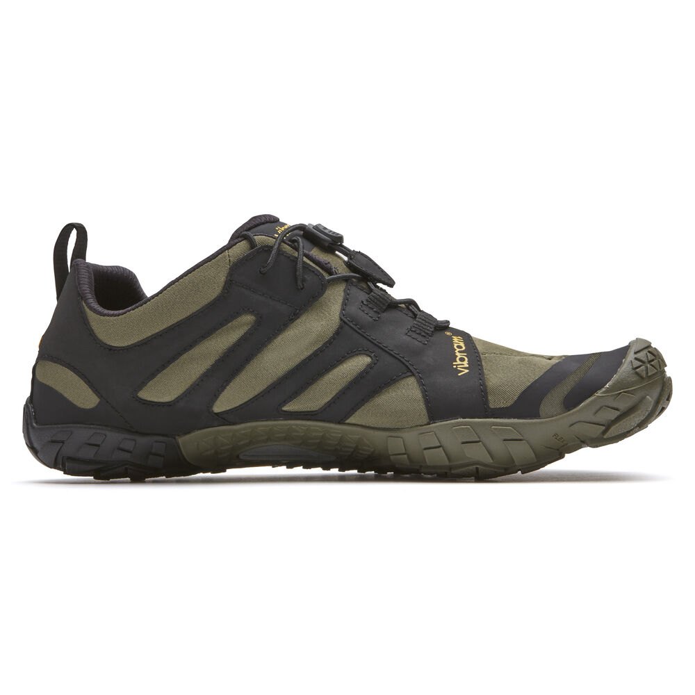 Vibram FiveFingers Dame Løbesko Olivengrøn/Sort - V-Trail 2.0 - 7935CLZDB